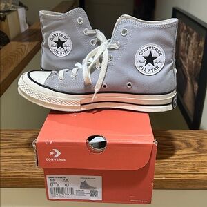 Converse Chuck Taylor High Top Sneakers Mouse Gray 7.5